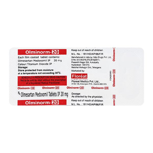 OLMINORM 20 Tablet 10's