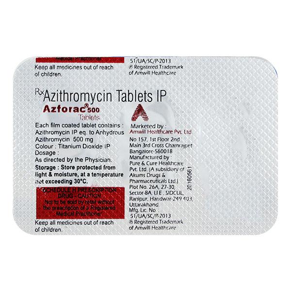 AZFORAC 500 Tablet 3's