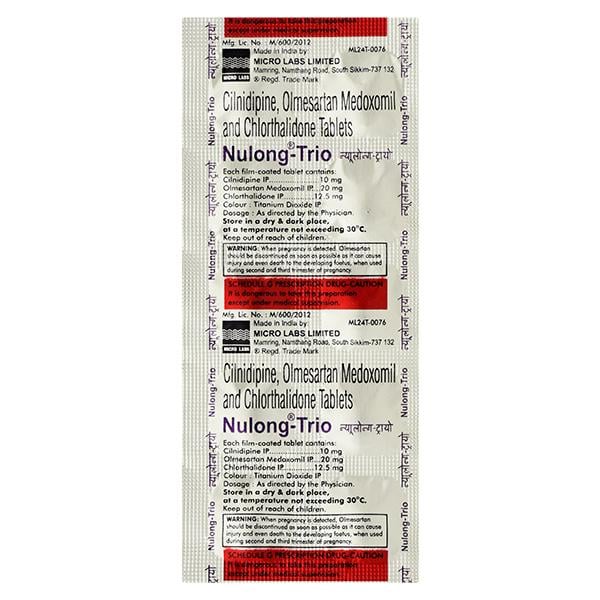 Nulong Trio 20mg Tablet 10'S