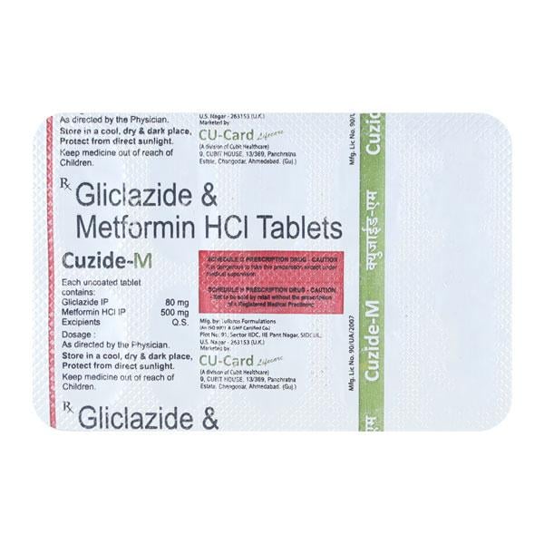 CUZIDE M 80 Tablet 10's