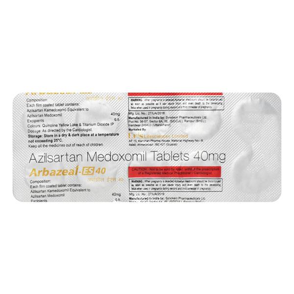 Arbazeal ES 40mg Tablet 10'S