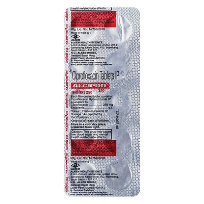 Alcipro 250mg Tablet 10'S