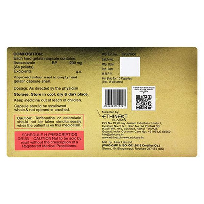 Itra RD 200mg Capsule 10'S