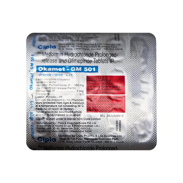 OKAMET GM 501 Tablet 15's