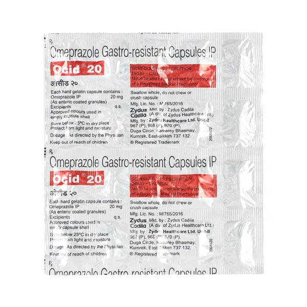 Ocid 20mg Capsule 15'S