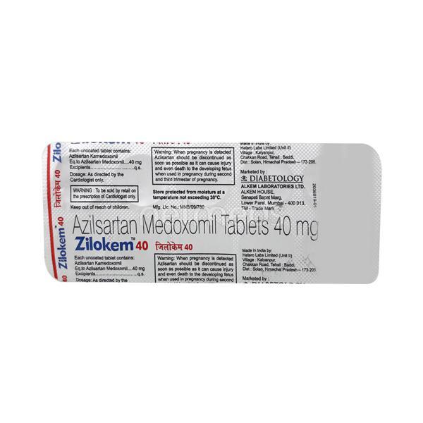 Zilokem 40mg Tablet 10'S