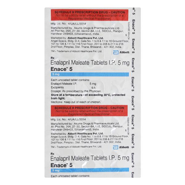 ENACE 5mg Tablet 15's