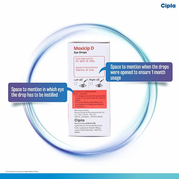 Moxicip D Eye Drops 5ml