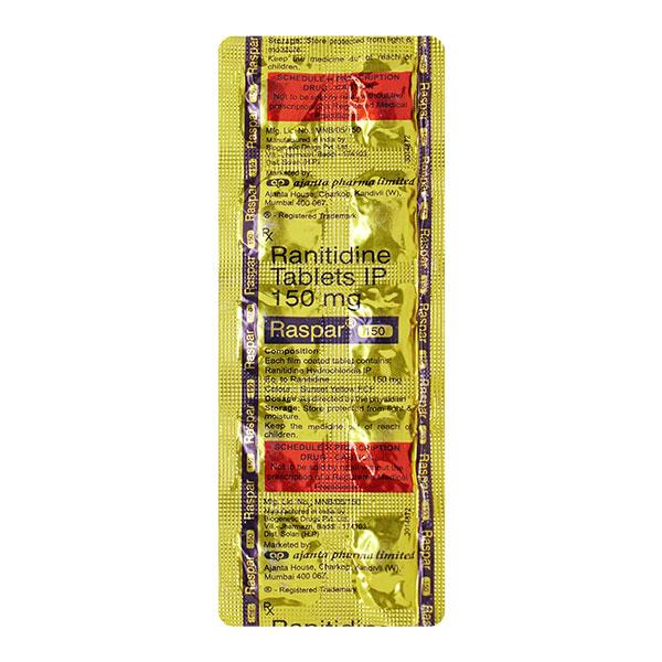 RASPAR 150mg Tablet 10's