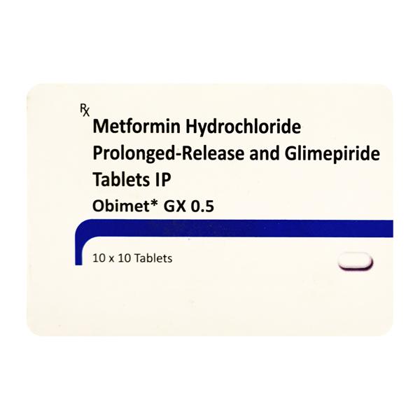 Obimet GX 0.5/500mg Tablet 10'S