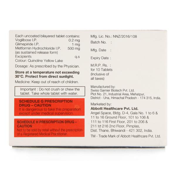 ABVOGE GM 1mg Tablet 10's