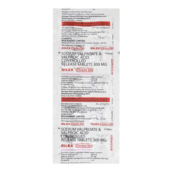 DILEX CHRONO 300mg Tablet 10's