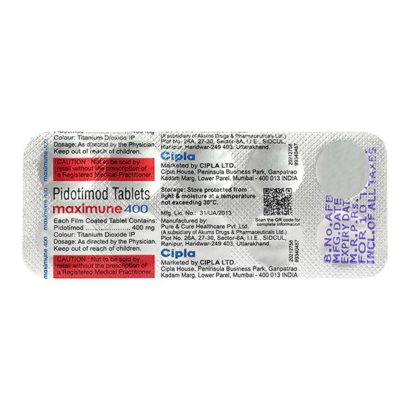 MAXIMUNE 400 Tablet 10's