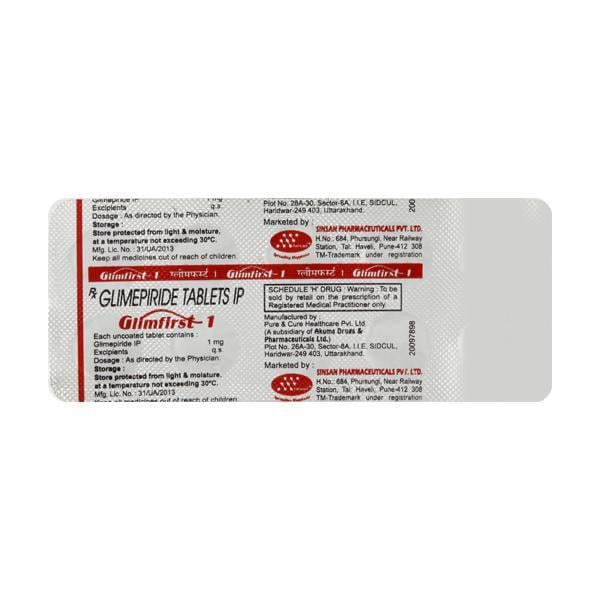 Glimfirst 1mg Tablet 10'S