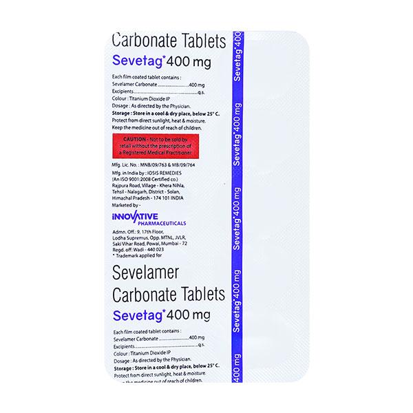 SEVETAG 400mg Tablet 10's
