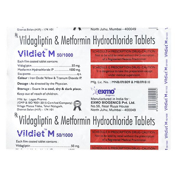 VILDEE M 1000mg Tablet 15's