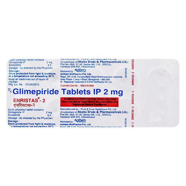 Enristas 2mg Tablet 10'S