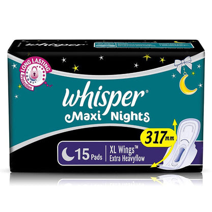 Whisper Maxi Nights Wings Sanitary Pads