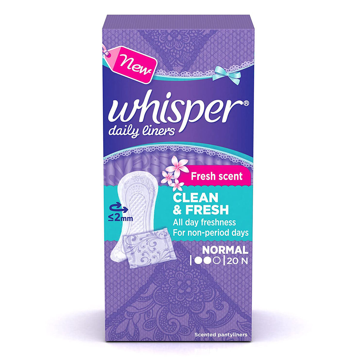 Whisper Clean & Fresh Daily Liners