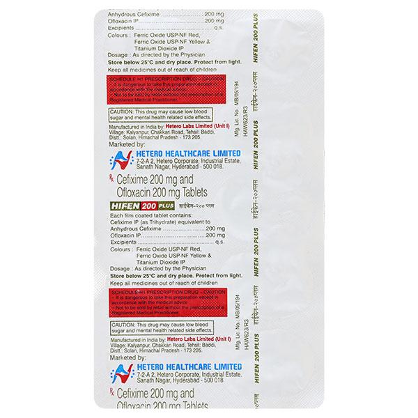 Hifen Plus 200mg Tablet 10'S
