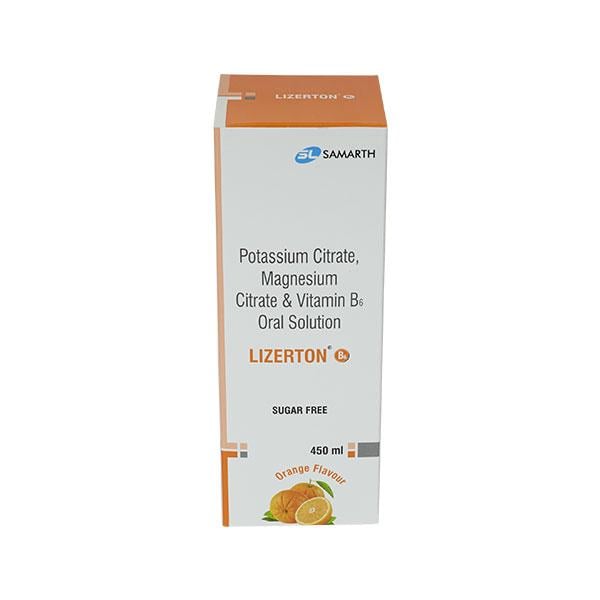 LIZERTON B6 SUGAR FREE ORANGE FLAVOUR Oral Solution 450ml