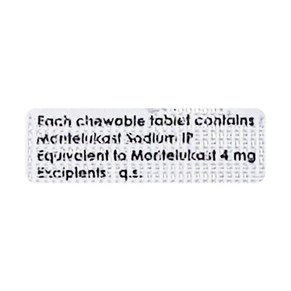 Montasma 4mg Tablet 10'S