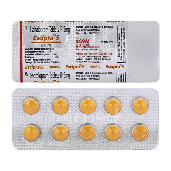 Escipra 5mg Tablet 10'S