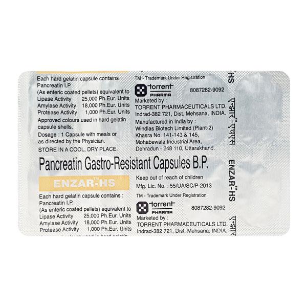 Enzar HS Capsule 10'S