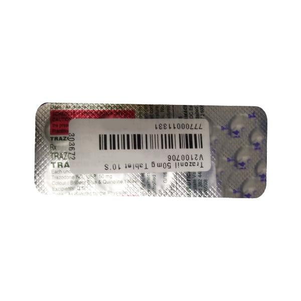 Trazonil 50mg Tablet 10'S