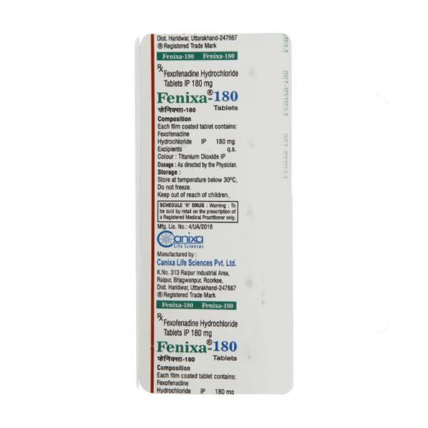 Fenixa 180mg Tablet 10'S