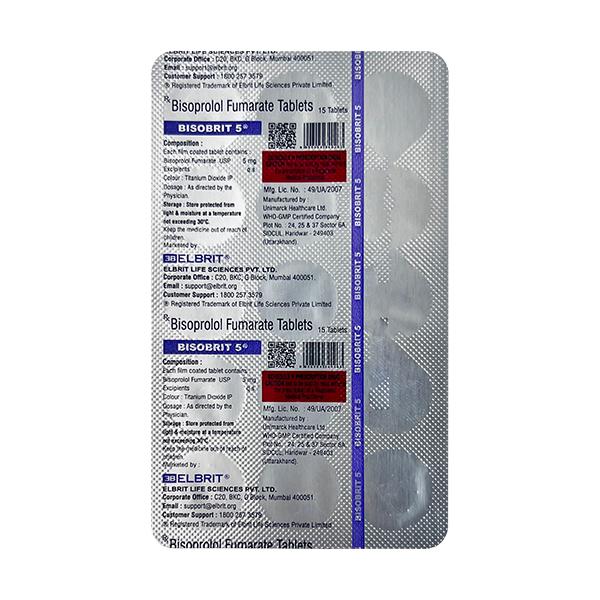 BISOBRIT 5 Tablet 15's