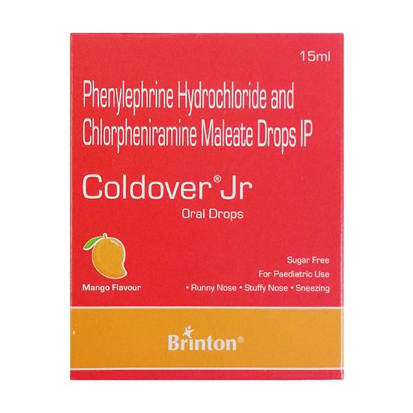 COLDOVER JR SUGAR FREE MANGO FLAVOUR Oral Drops 15ml