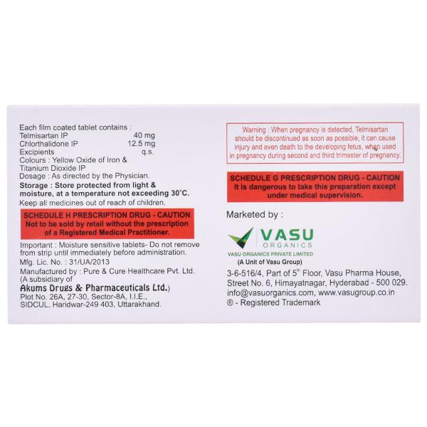 Telmifine CH 40/12.5mg Tablet 10'S