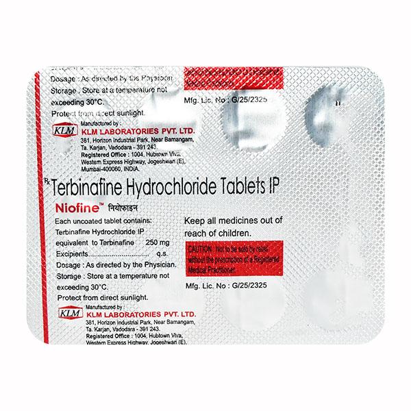 Niofine 250mg Tablet 7'S