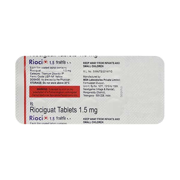 Rioci 1.5mg Tablet 10'S