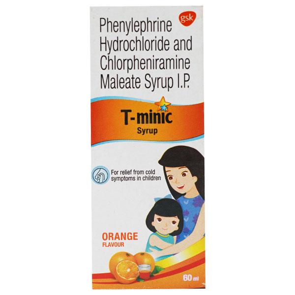 T Minic Orange Flavour Syrup 60ml