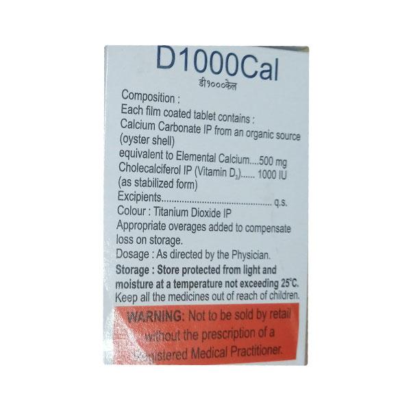 D 1000 Cal Tablet 10'S