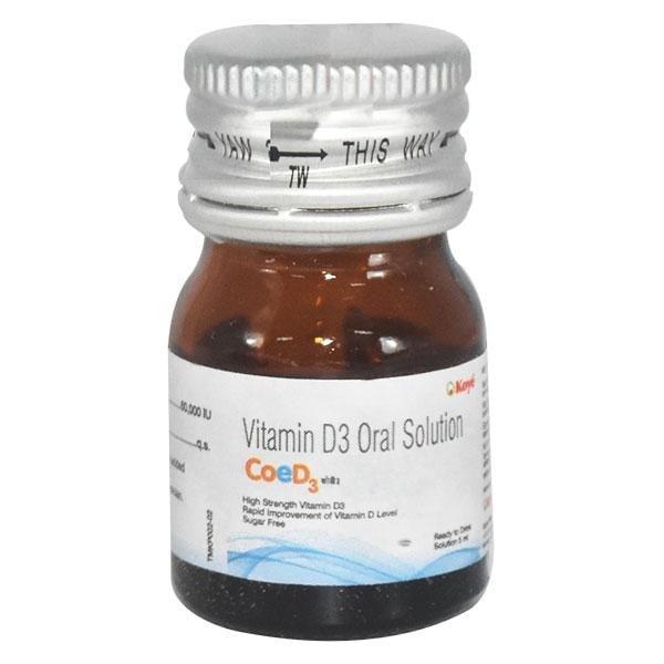 COE D3 Sugar Free 60000IU Solution 5ml
