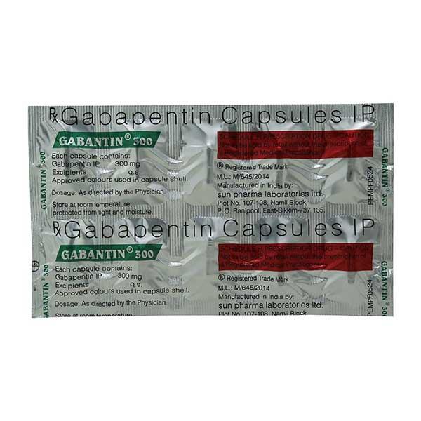 Gabantin 300mg Capsule 10'S