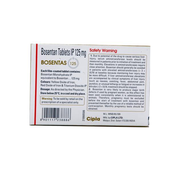 Bosentas 125mg Tablet 10'S