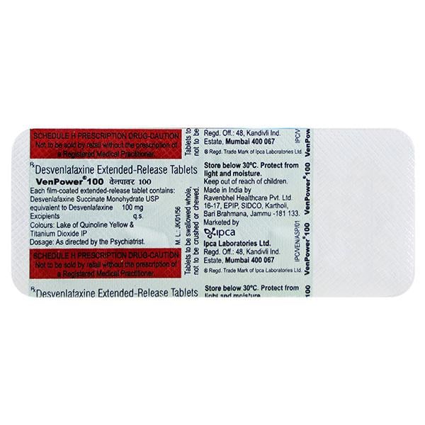 Venpower 100mg Tablet 10'S