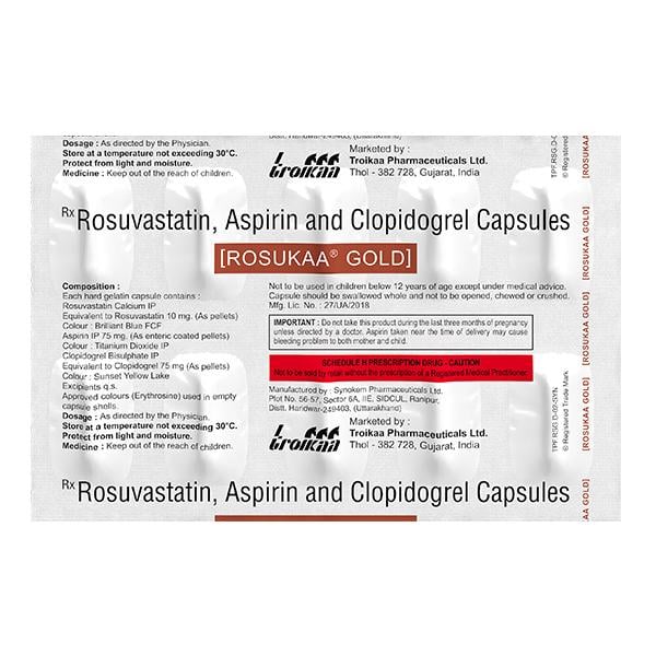 Rosukaa Gold 75/75/10mg Capsule 10'S