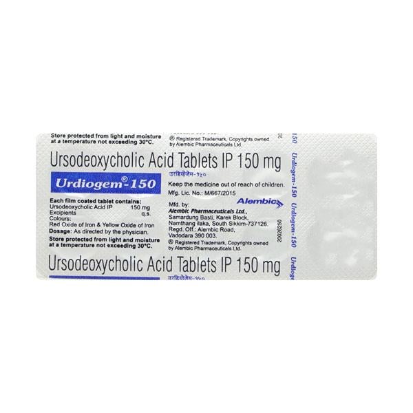 Urdiogem 150mg Tablet 10'S