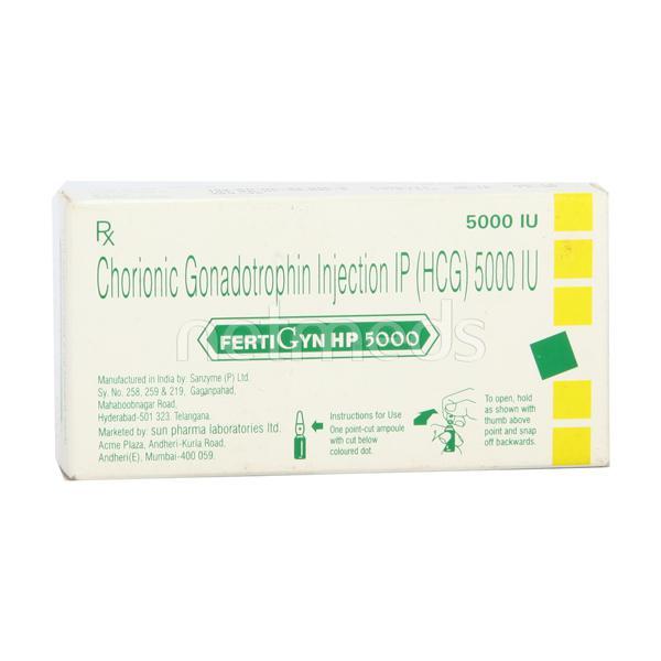 Fertigyn HP 5000IU Injection 1's