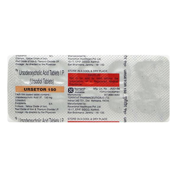 Ursetor 150mg Tablet 10'S