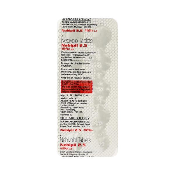 Nebipil 2.5mg Tablet 10'S