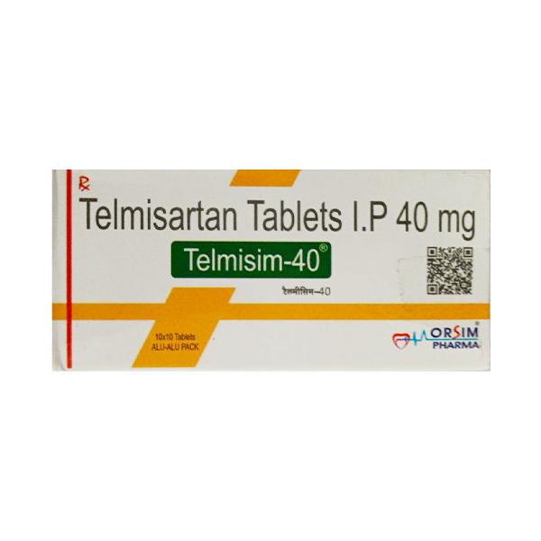 TELMISIM 40mg Tablet 10's