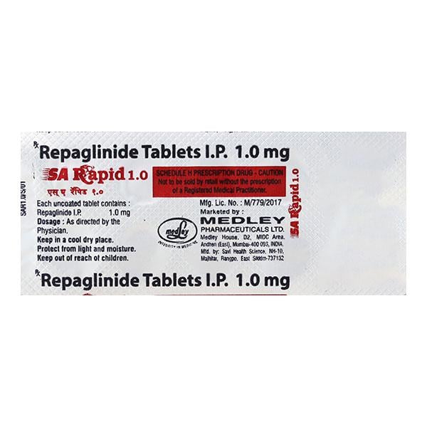 SA Rapid 1mg Tablet 10'S