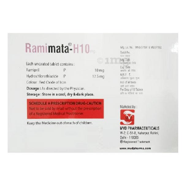 RAMIMATA H 10/12.5mg Tablet 10's