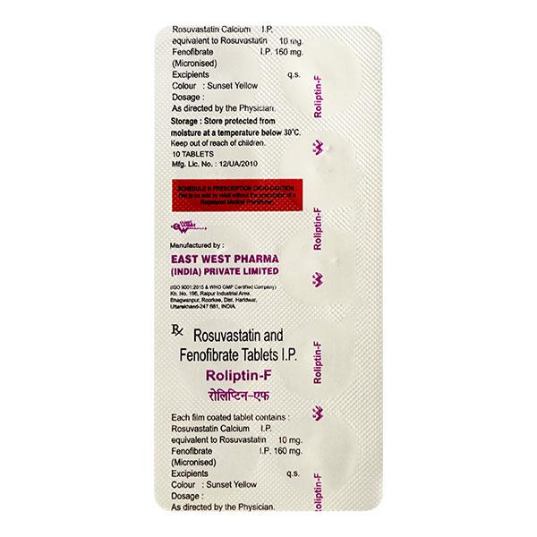 Roliptin F 10/160mg Tablet 10'S